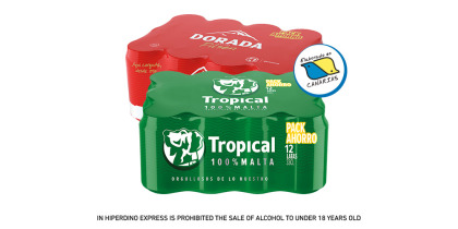 TROPICAL OR DORADA BEER PACK 12X33CLCL