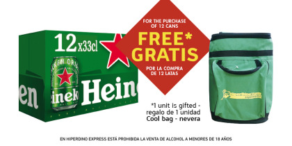 HEINEKEN BEER - CERVEZA LAGER, PACK 12X33 CL