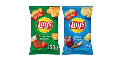 LAYS SALT&VINEGAR OR CAMPESINAS - PAPAS, 150GR