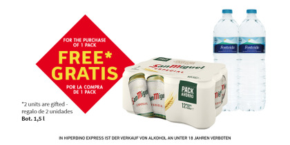 SAN MIGUEL BEER - CERVEZA, PACK 12X33cl