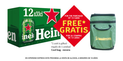 HEINEKEN BEER - CERVEZA LAGER, PACK 12X33 CL
