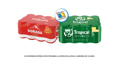 DORADA/TROPICAL BEER - CERVEZA PILSEN 12x33 cl