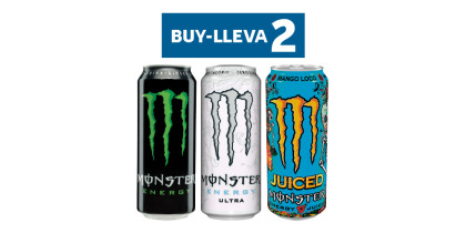 MONSTER ENERGY DRINK - BEBIDA ENERGÉTICA DISTINTOS SABORES, 50CL