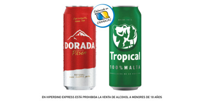 DORADA/TROPICAL BEER - CERVEZA PILSEN, 50CL
