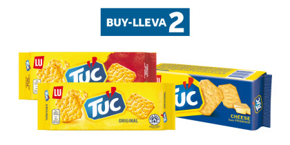 TUC CRACKERS, ORIGINAL, QUESO O BACON, 100G