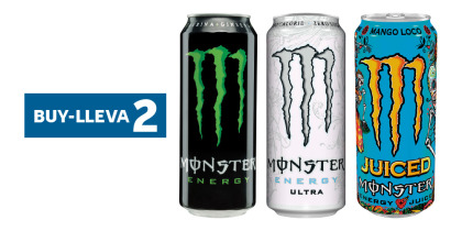 MONSTER ENERGY DRINK - BEBIDA ENERGÉTICA DISTINTOS SABORES, 50CL